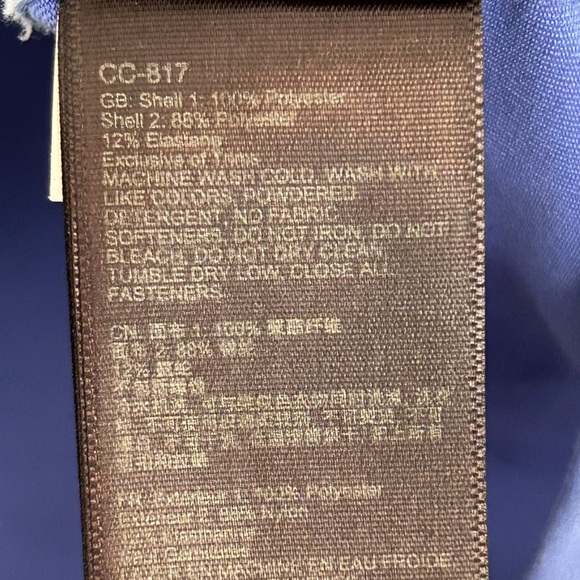 Marmot Wmns M Full Zip lightweight rain jacket Windbreaker Outdoor Hiking Blue - Picture 6 of 14